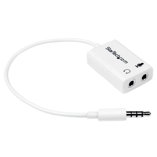 4 Position Microphone and Headphone Splitter â 3.5 mm â 4 Pin / 4 Pole â Mic and Audio Combo Splitter Cable (Muyhsmffadw),by Startech