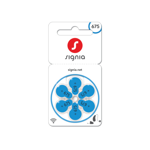 Size 675 batteries - Signia brand Size 675 batteries - Signia brand