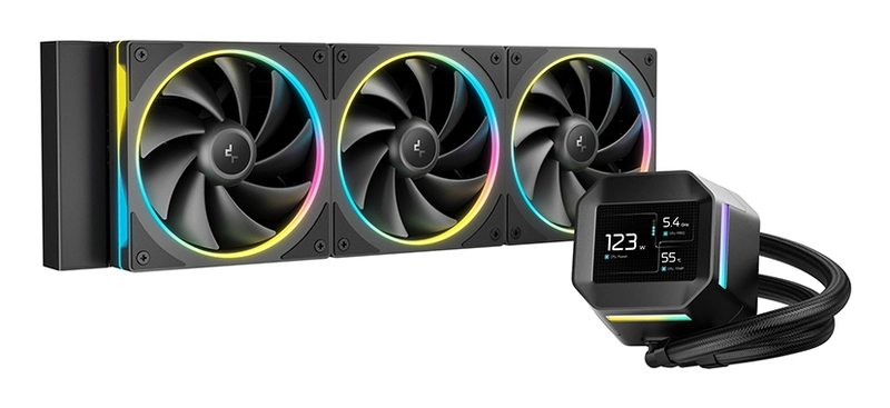 DeepCool LM360 ARGB Liquid Cooler Mini LCD Screen, 2.4 IPS 320×240 Resolution Intel LGA1851/1700/1200 + More Amd AM5/AM4