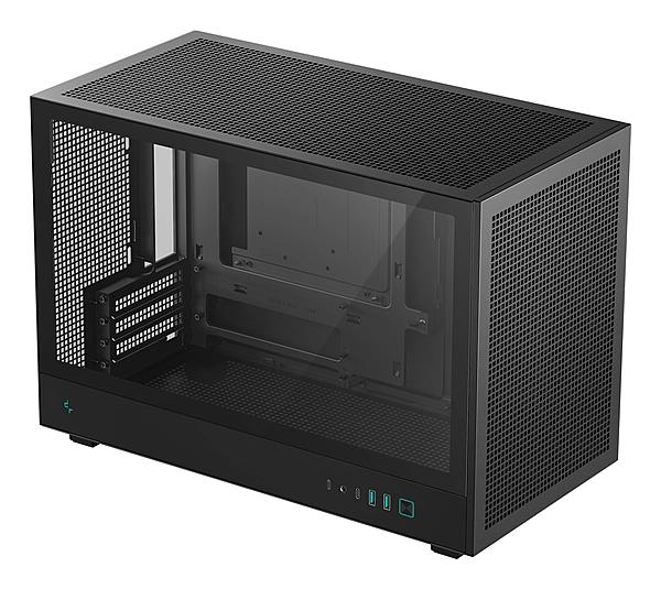 DeepCool CH260 M-Atx Case, Extremely Portable Size,Abundant Airflow Ventilation,Mesh and Glass panels,Up to 360mm Liquid Cooling