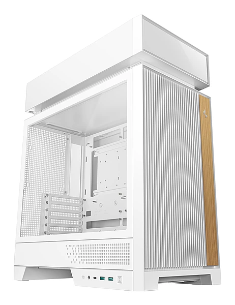 DeepCool CL660 WH Innovative Compartmentalized Optimized Atx Case Pre-installed Dual ARGB Fans, Build-in Atmosphere
