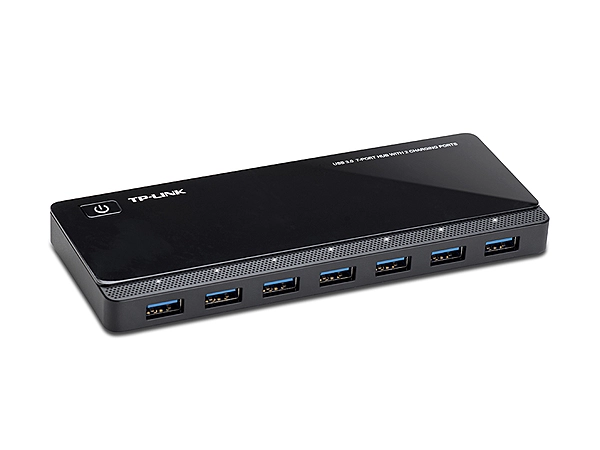 7 ports USB 3.0 Hub with 2 power charge ports - Desktop