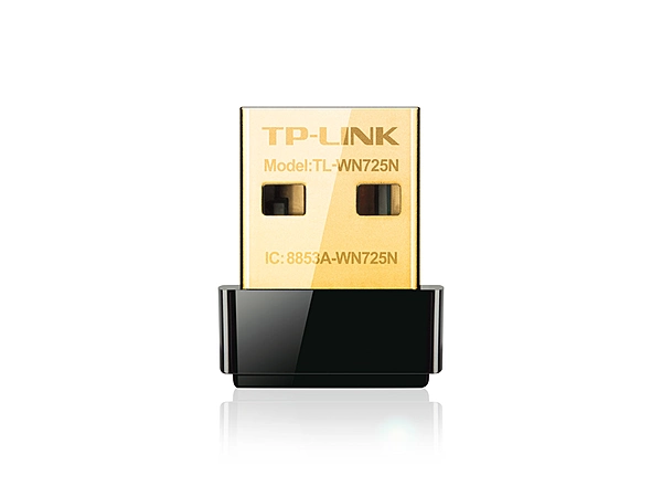 TP-Link TL-WN725N N150 Nano Wireless N USB Adapter 2.4GHz (150Mbps) 1xUSB2 802.11bgn Internal Antenna miniature design for Notebook Laptop