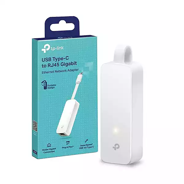 TP-Link UE300C USB 3.0 Type-C to Gigabit Ethernet Network AdapterSPEC: 1 USB 3.0 Type-C Connector - 1 Gigabit Ethernet Port - Foldable and Portable De