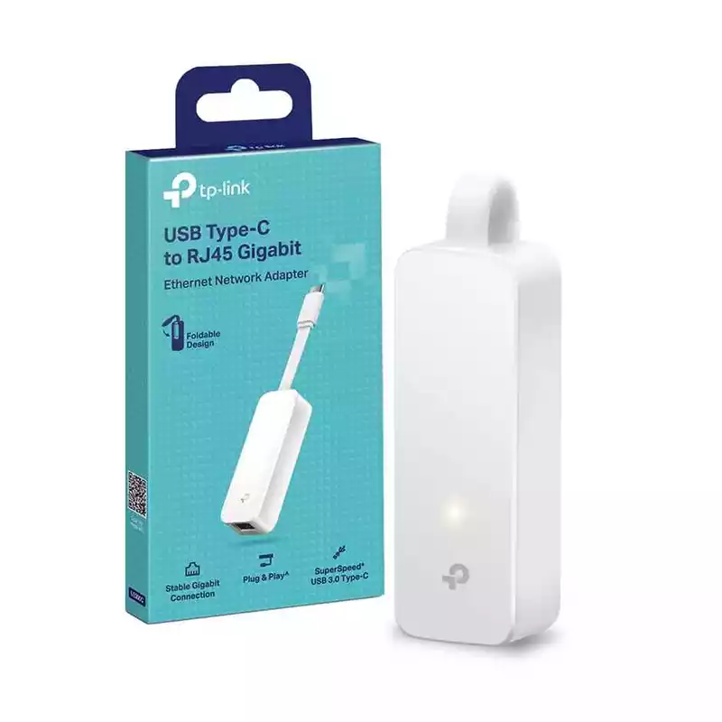 TP-Link UE300C USB 3.0 Type-C to Gigabit Ethernet Network AdapterSPEC: 1 USB 3.0 Type-C Connector - 1 Gigabit Ethernet Port - Foldable and Portable De