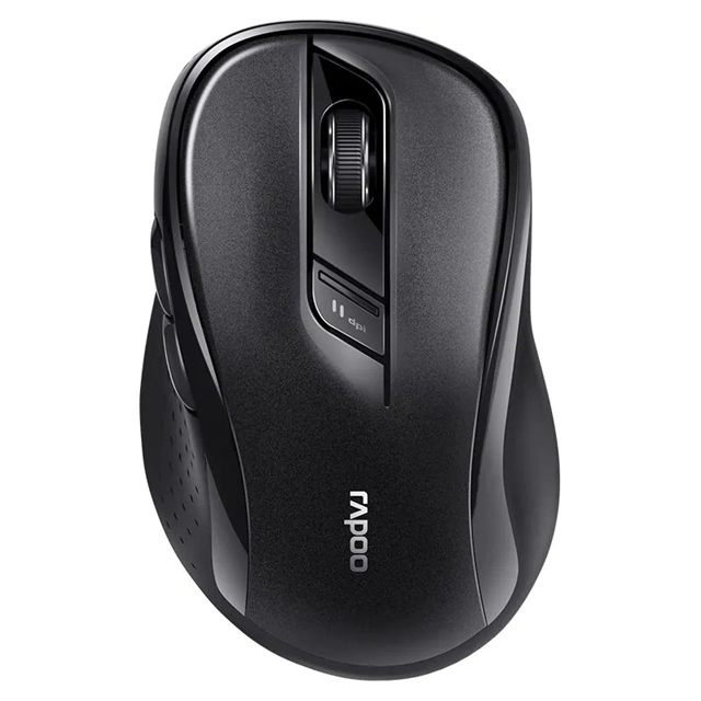 Rapoo M500 Multi-Mode, Silent, Bluetooth, 2.4Ghz, 3 device Wireless Optical Mouse - Simultaneously Connect Multiple Devices