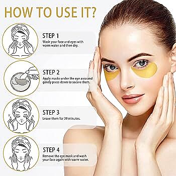 Using COSPARADE under-eye masks for refreshed and hydrated skin