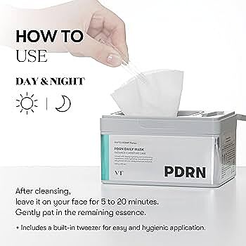 Sheet mask close-up – lightweight, breathable fabric with PDRN essence