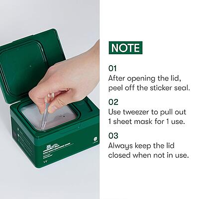 Sheet mask application – soothing irritated or red skin