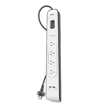 Belkin 4-Outlet USB Surge Protector/Power Board (2.4A)
