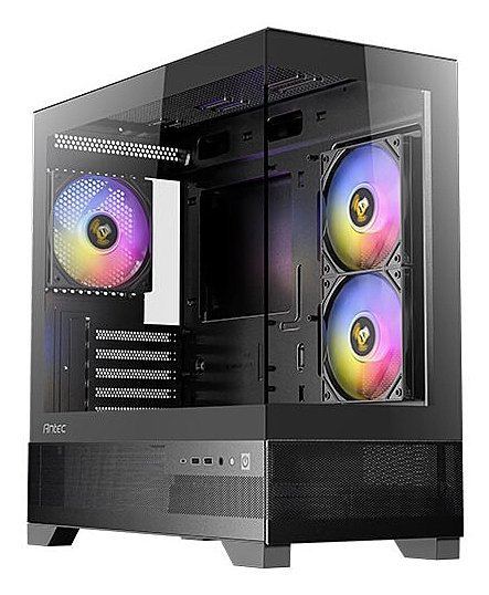 Antec CX500M ARGB Seamless mATX, Itx, USB-C, Up to 6 Fans. 3 x ARGB included (2x Front Right, 1 x Rear). Gaming Case