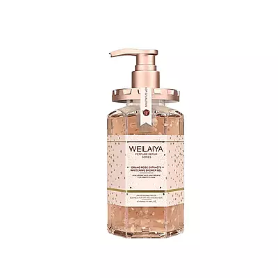 WEILAIYA Damask Rose Shower Gel bottle – hydrating floral body wash