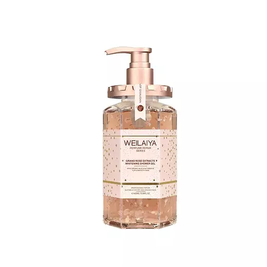 WEILAIYA Damask Rose Shower Gel bottle – hydrating floral body wash