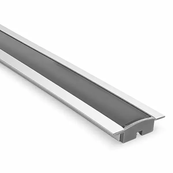 Slim LED Profile Foggy Silver with Lip