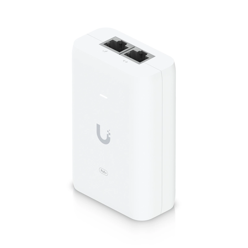 Ubiquiti PoE+ Adapter - 30W of PoE+ - RJ45 Data Input - AC Cable - U6 AP Suitable (U6-LR - U6-LITE & U6-PRO) - Replacement for POE-48-24W-G - 2Yr Warr