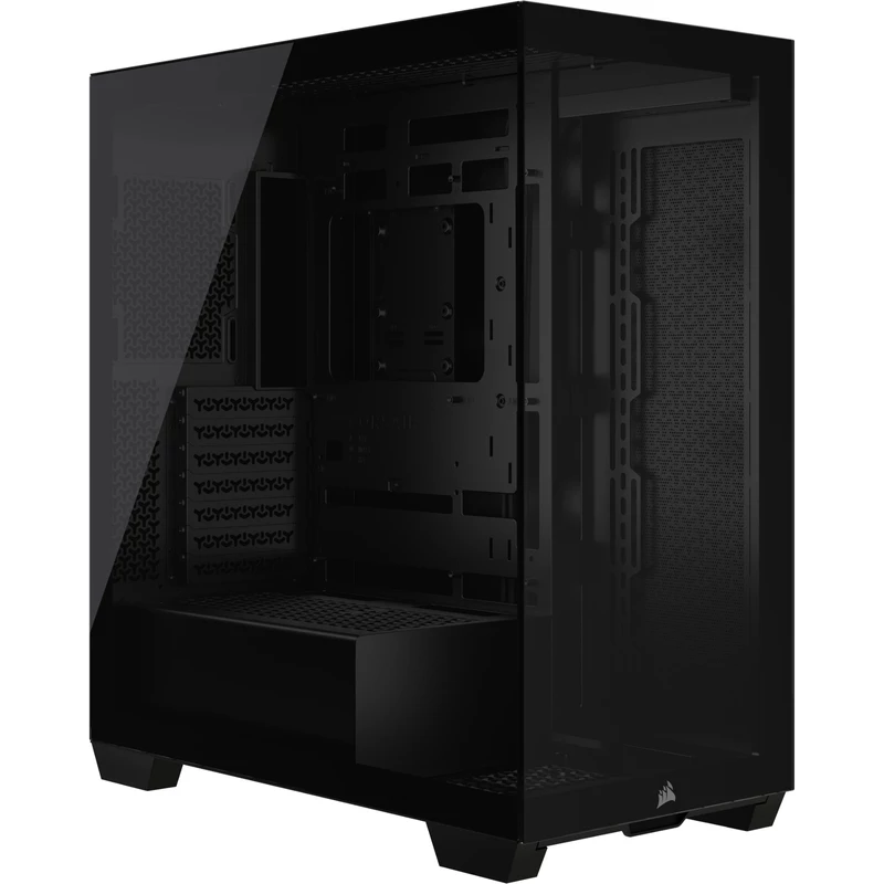 Corsair 3500X Mid-Tower PC Case, Black  506×240×460mm, Atx/E-Atx, 425mm Gpu, 170mm Cpu, 360 rad side/top, TG panel, USB-C, 7+4 slots, 2 yr wty