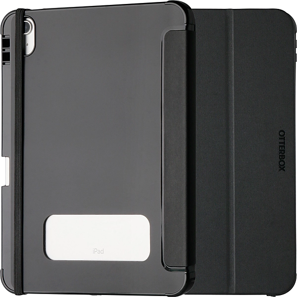 OtterBox React Folio Apple iPad (11) (A16) (11th Gen)/iPad (10.9") (10th Gen) Case Black - (77-92188) Drop+ Military Standard 7 Years Warranty