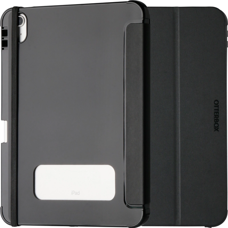 OtterBox React Folio Apple iPad (11) (A16) (11th Gen)/iPad (10.9") (10th Gen) Case Black - (77-92188) Drop+ Military Standard 7 Years Warranty
