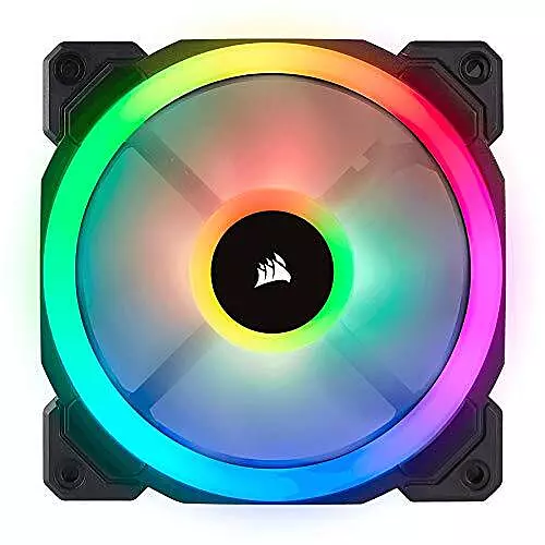 Corsair Light Loop Series LL120 RGB 120mm Dual Light Loop RGB LED Pwm Fan Single Pack, Cfco-LL120RGB