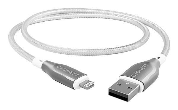 Armoured Lightning to USB-A Cable 1M - White