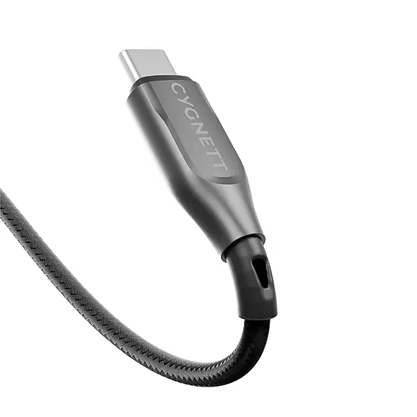 Armoured USB-C to USB-A Cable 1m - Black