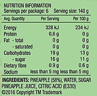 Tom & Ben's™ Pineapple Choice Slices Natural Juice 12x850gms