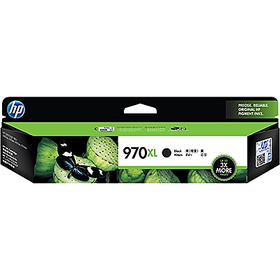 HP No. 970XL Black Ink Cartridge - 9200 pages,