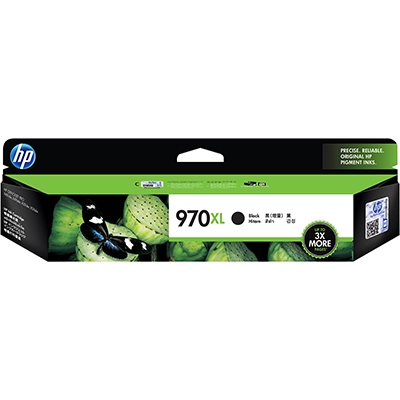 HP No. 970XL Black Ink Cartridge - 9200 pages,