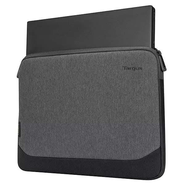 Targus 13-14 Cypress EcoSmart Sleeve Bag for Laptop Notebook Tablet - Fits 13" 13.3" 14" Made with 3 Recycled Water Bottles - Grey
