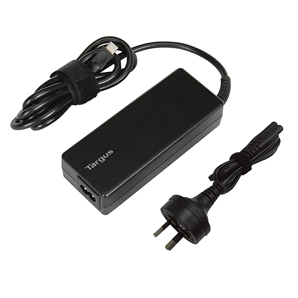 Targus 100W USB-C Charger - Compatible with USB-C Laptops - Tablets - Phones - Built-in Power Adapter - Up to 100W Power Delivery - 1.8M Cable - 2YR Warranty
