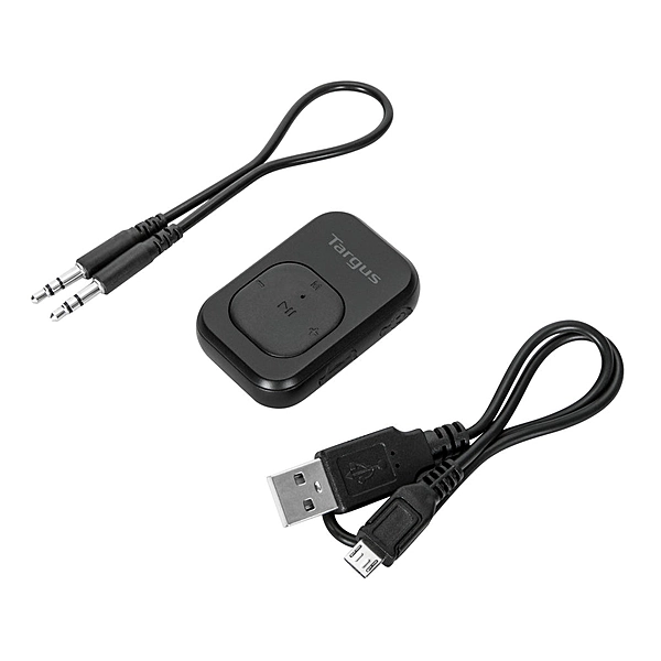 Targus ACA973GL Audio Transmitter/Receiver - Black - Wired/Wireless - Bluetooth - USB - Headphone - Lithium Polymer (Li-Polymer)