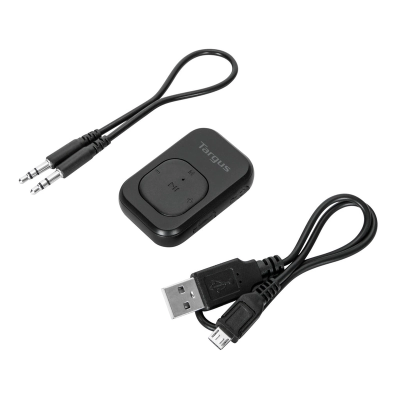 Targus ACA973GL Audio Transmitter/Receiver - Black - Wired/Wireless - Bluetooth - USB - Headphone - Lithium Polymer (Li-Polymer)