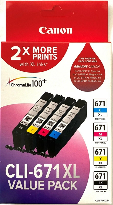 Canon CLI671XL Value Pack