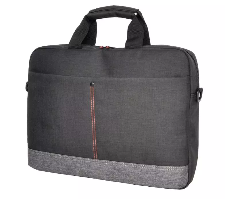 Oxhorn 10 13.3" 14" 15.6" 16" Notebook back high-quality nylon fabric Top zip closure and padded compartment Shoulder strap nylon case Black+ Grey