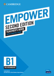 Empower B1 (2ed) - Teacher Book with Digital Pack - Pre-intermediate + Digital Workbook + Online Code Empower B1 (2ed) - Teacher Book with Digital Pack - Pre-intermediate + Digital Workbook + Online Code