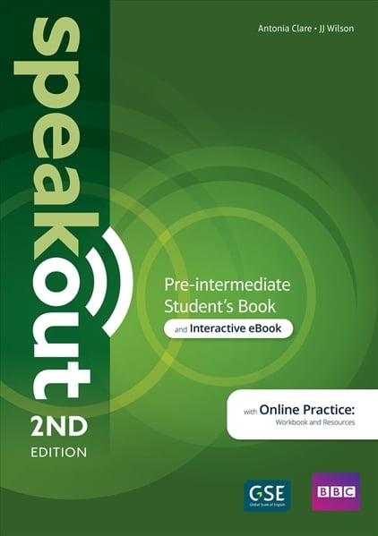 Speakout (2ed) - Student Book and eBook - Pre-Intermediate + Online Code + with Online Practice (2022 upgrade)