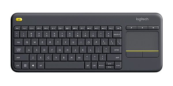 Logitech K400 Plus Wireless Keyboard with Touchpad & Entertainment Media Keys Tiny USB Unifying receiver for Htpc connected TVs ~Kblt-K830BT