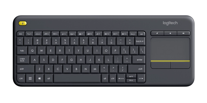 Logitech K400 Plus Wireless Keyboard with Touchpad & Entertainment Media Keys Tiny USB Unifying receiver for Htpc connected TVs ~Kblt-K830BT