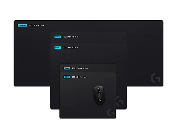 Logitech G240 Cloth Gaming Mouse Pad Classic Size 280 x 340 mm 1 mm Ultra-Low Profile Cloth Consistent Texture (LS)