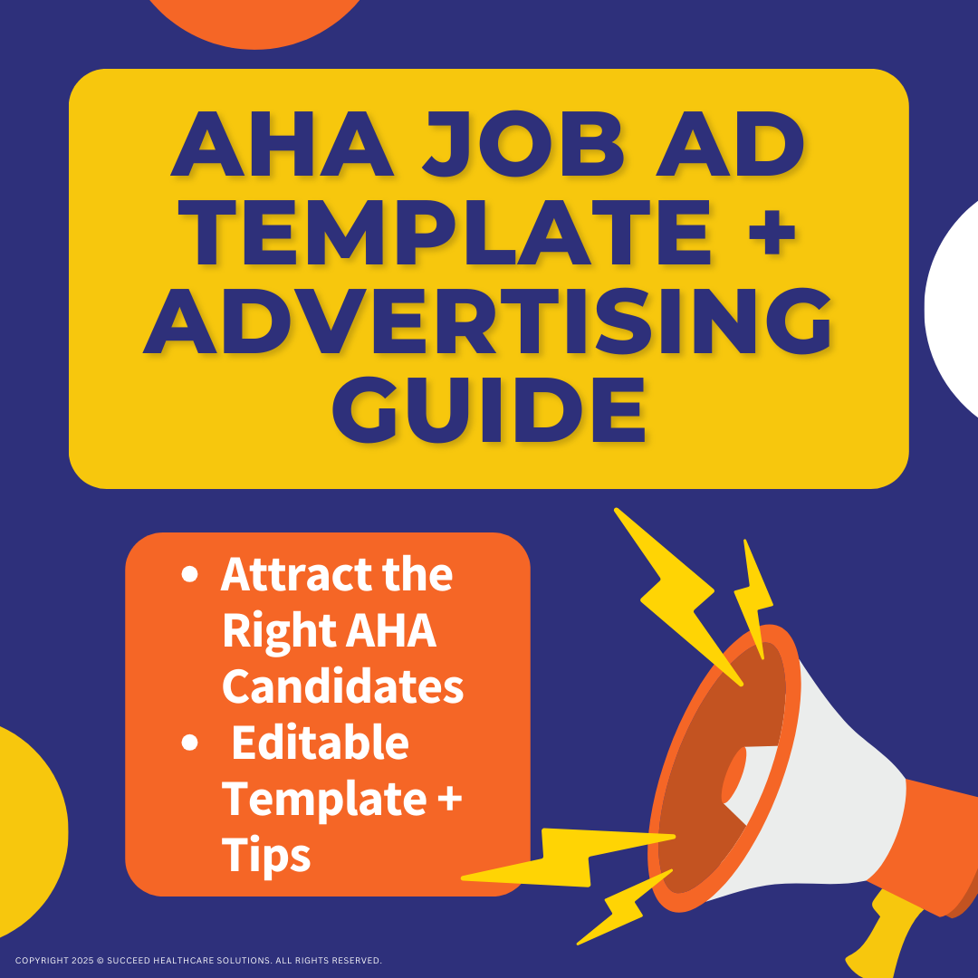 AHA Job Ad Template + Advertising Guide AHA Job Ad Template + Advertising Guide