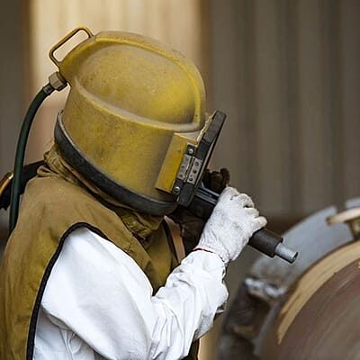 ABRASIVE BLASTING (OUTDOORS)