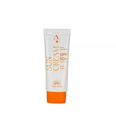 Anely Mild Tone Up Sun Cream tube with SPF protection and brightening formula