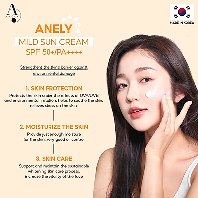 Lightweight texture of Anely Mild Tone Up Sun Cream