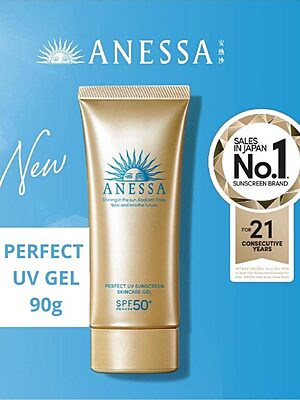 Water-resistant ANESSA sunscreen ideal for outdoor activities