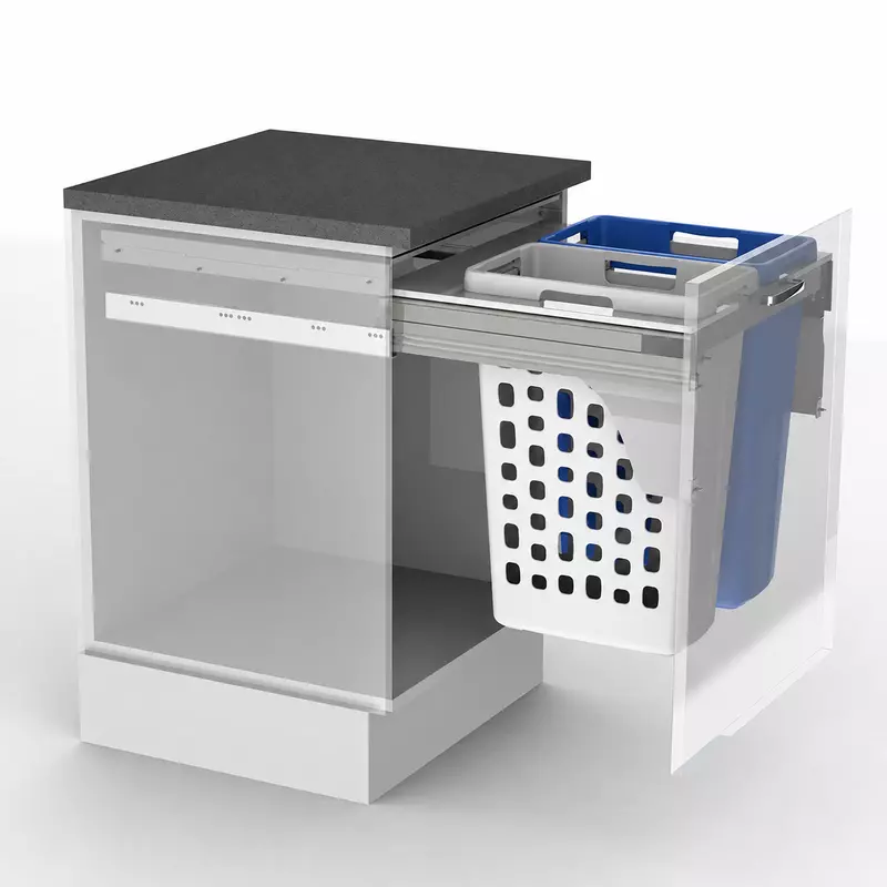 LAUNDRYHAMPER 600mm cabinet /DUAL35LT/DWD