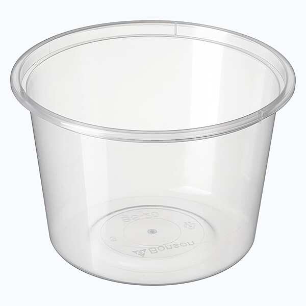 Bonson Plastic Round Container 530ml, 50pcs/unit, 10units/ctn