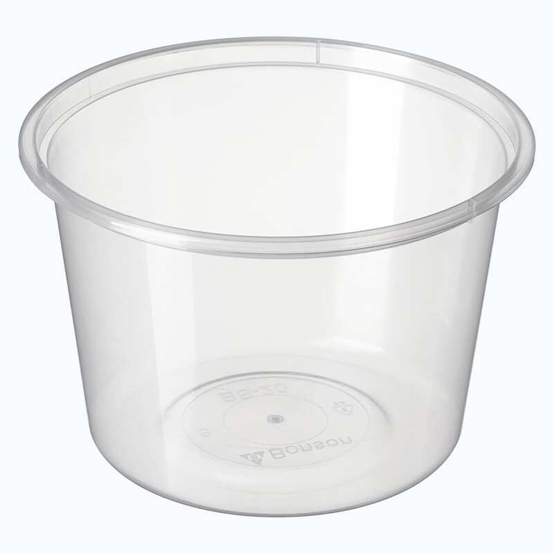Bonson Plastic Round Container 530ml, 50pcs/unit, 10units/ctn