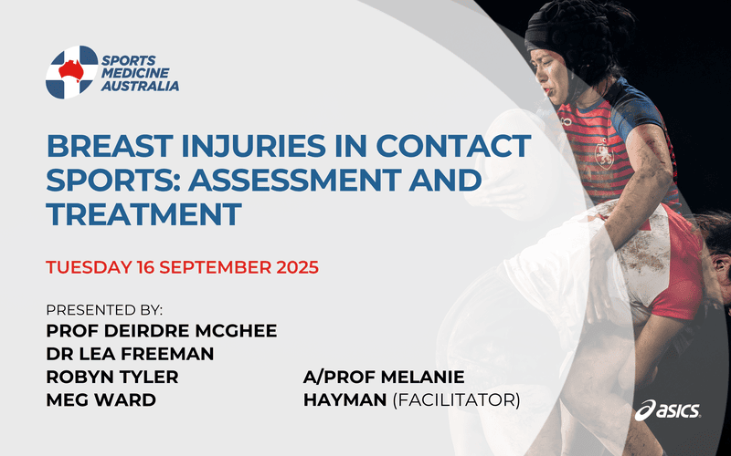 WEBINAR: Breast injuries in contact sports: Assessment and treatment WEBINAR: Breast injuries in contact sports: Assessment and treatment