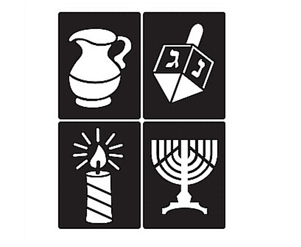 Chanukah Stencil Pack (4 Pack)