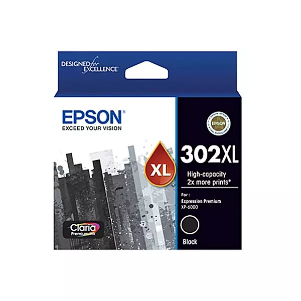 Epson 302XL Pigment Black Ink Claria Premium - XP-6000